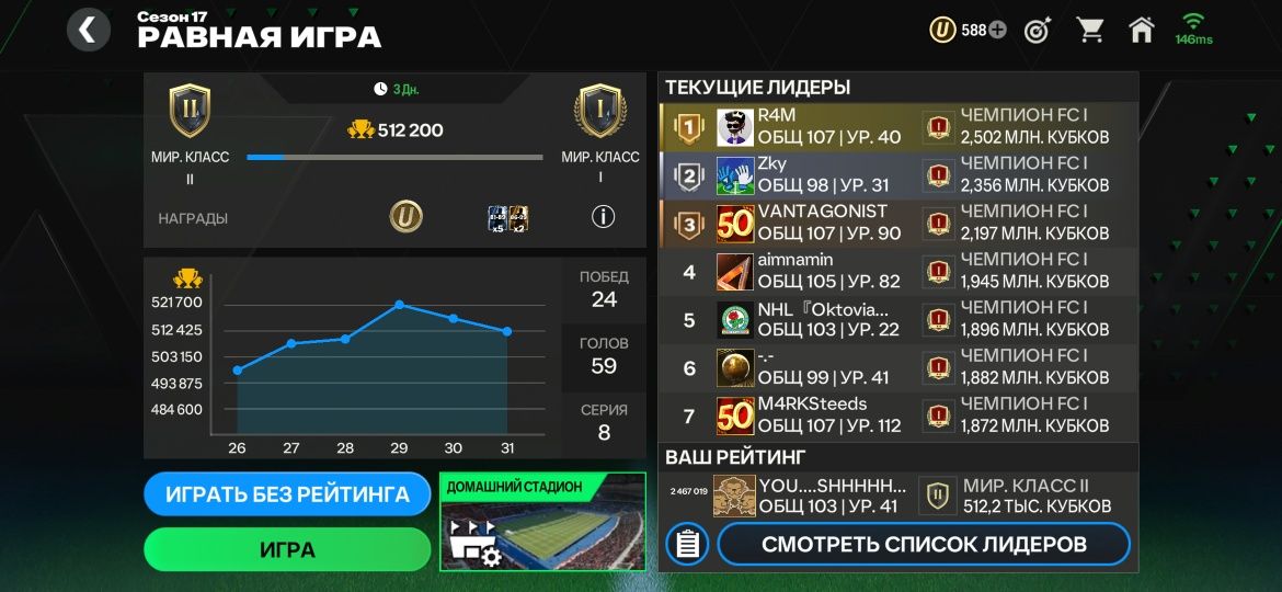 Аккаунт FcMobile сатамын