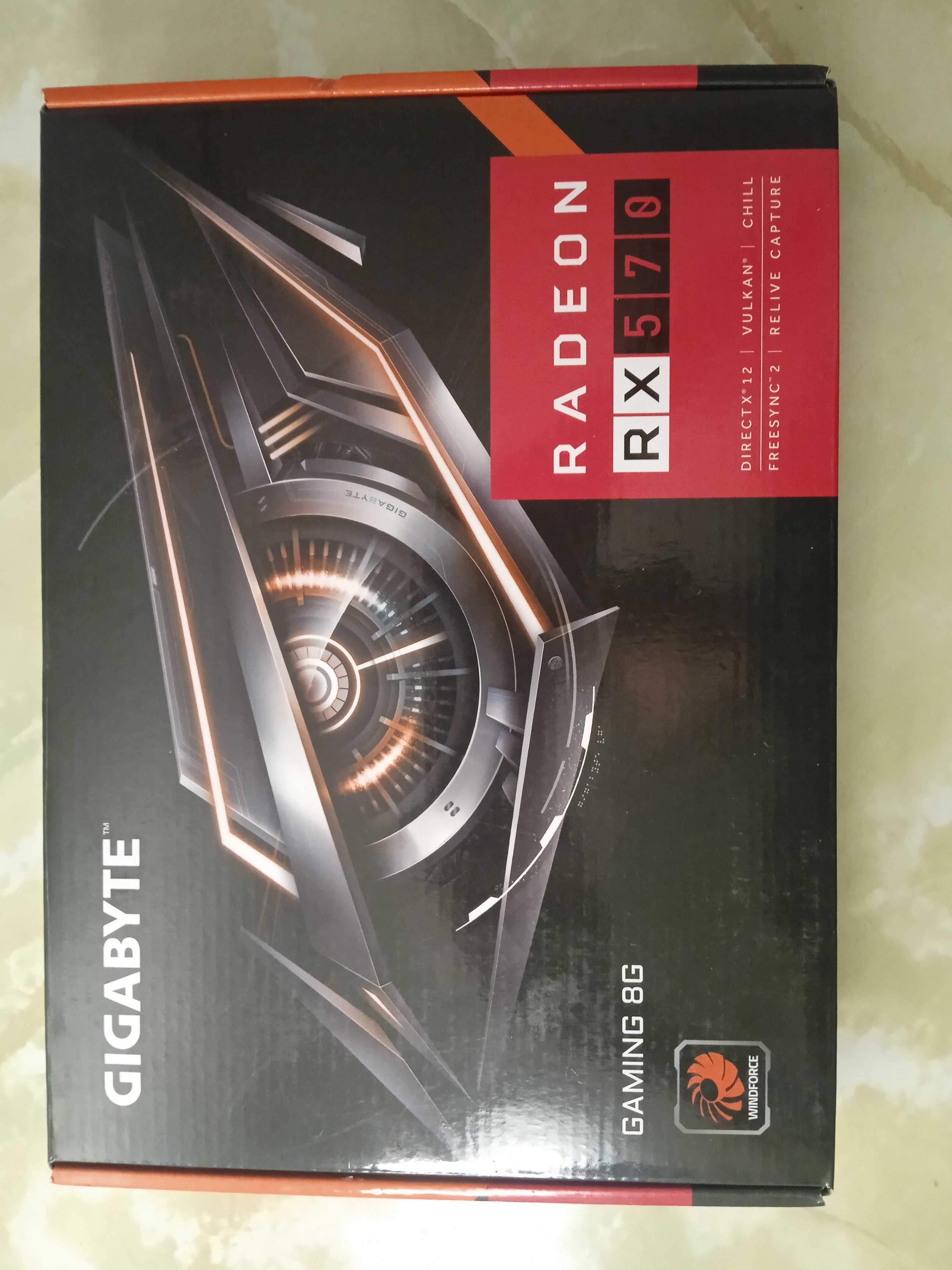 Продам видеокарту GIGABYTE RADEON RX 570 8 GB