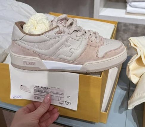 FENDI кеды кожанные
