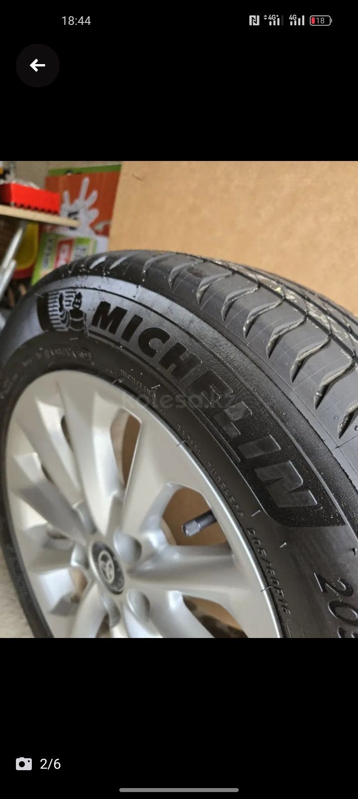Продам комплект колес разбалтовка 5.114.3 Покрышка Michelin