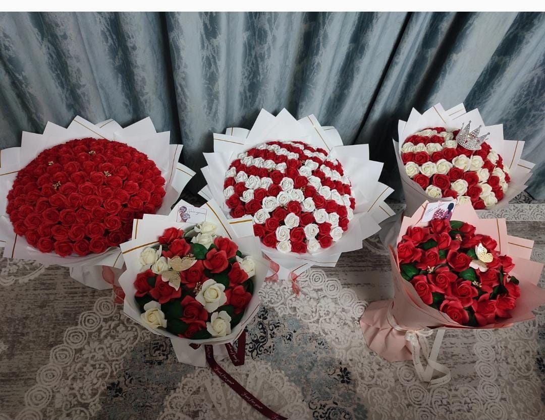 Продаю букеты из мыльных роз в Астане
