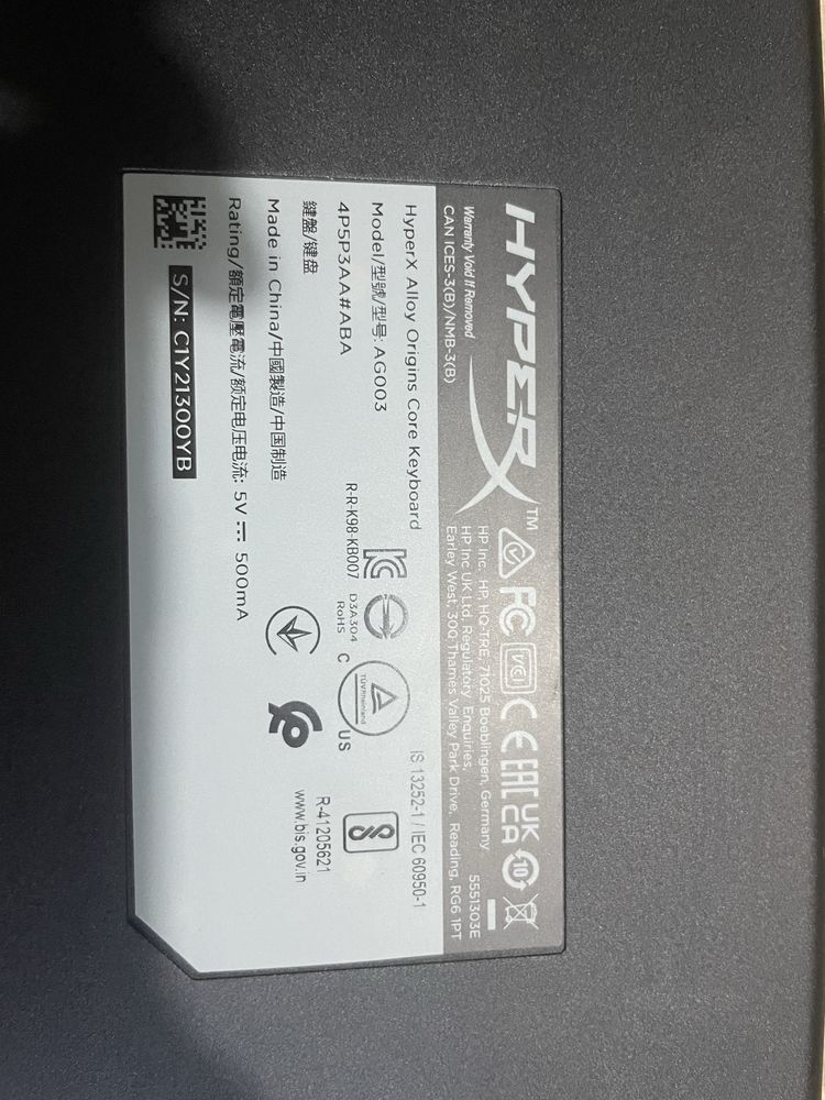 Клавиатура HyperX