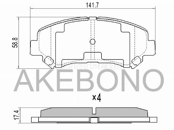 Колодки тормозные Nissan Qashqai