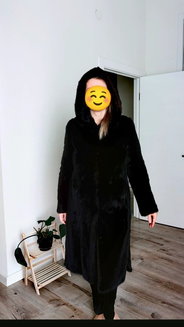 Шуба норковая коричневая