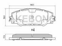 Колодки тормозные Toyota Auris