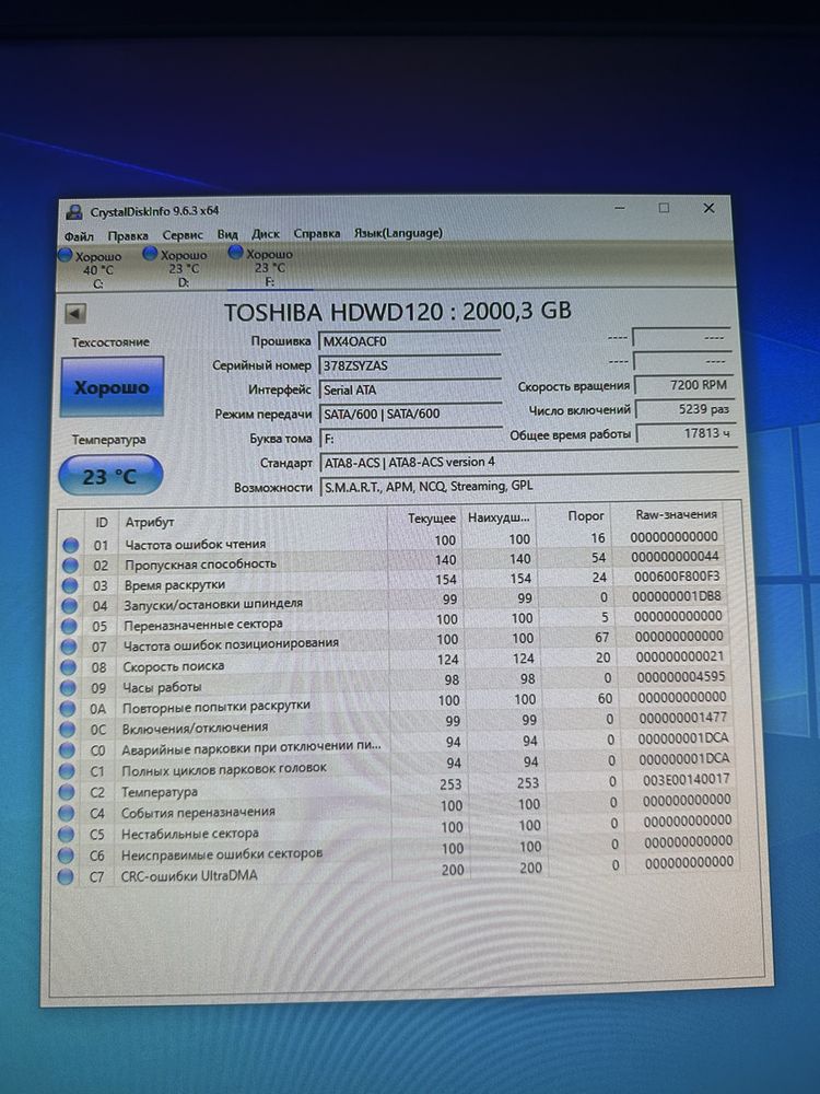 Жесткие диски 1-2 тб