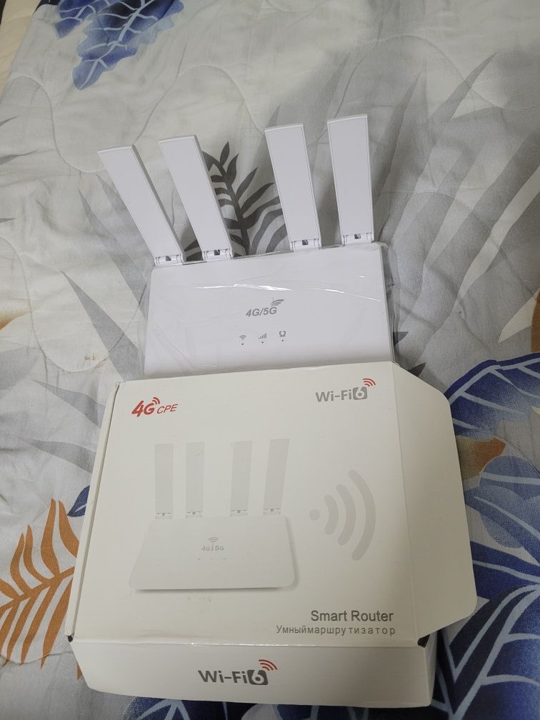 4G WiFi6 роутер сим карта салынады