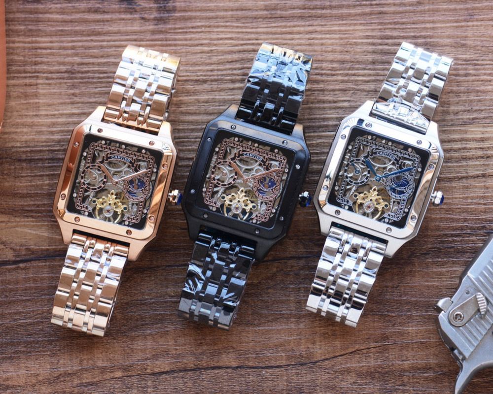 Cartier мужские premium lux часы