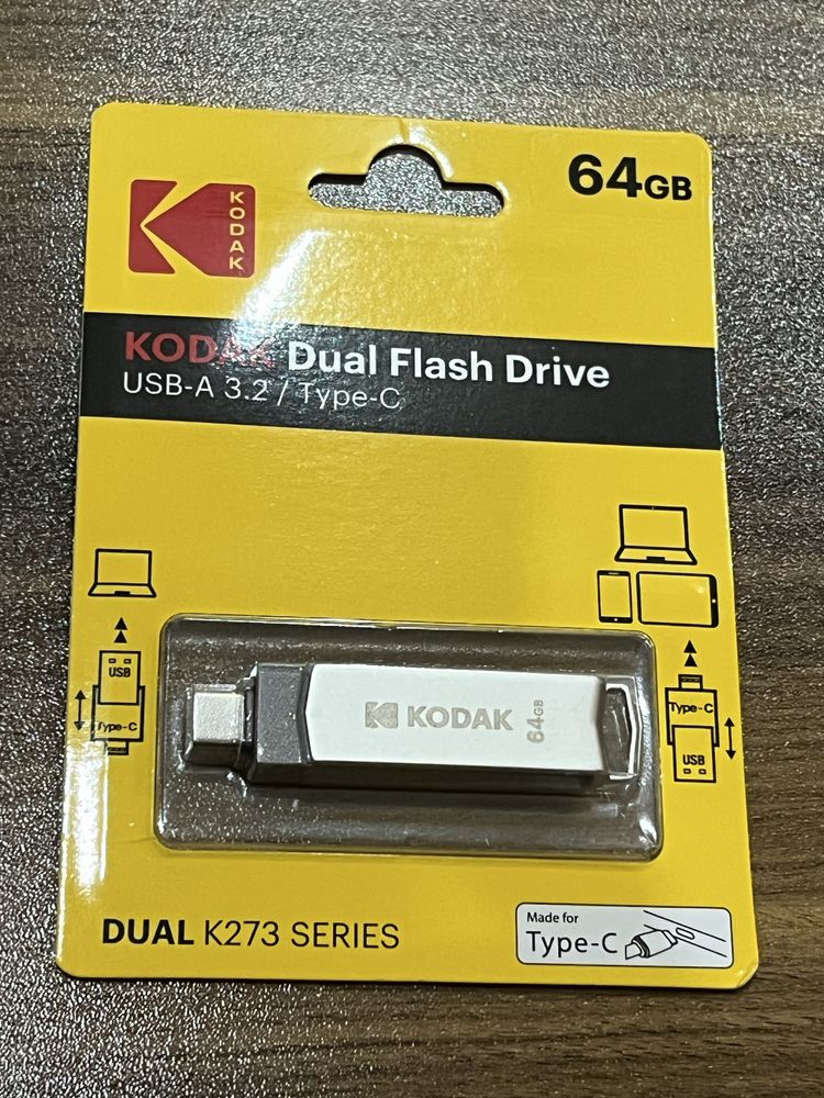 Флешка «KODAK» 64 Gb метал(новый в упаковке)тест делал на своей флешке