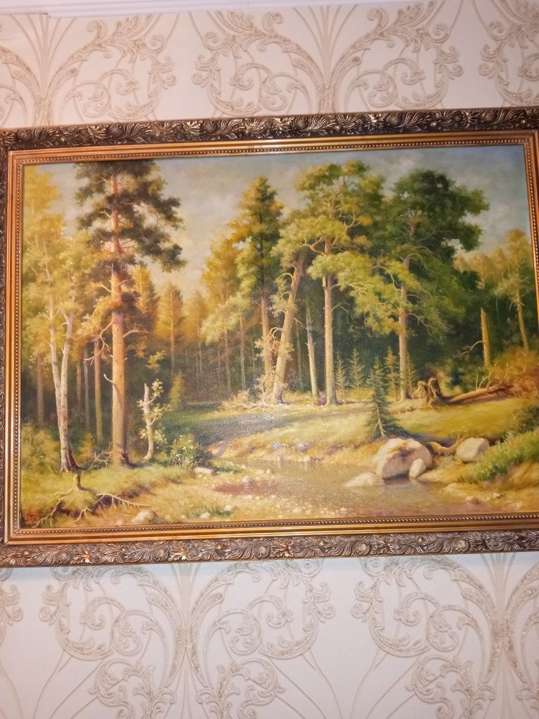Продам картину "Сосновый бор" 100*75