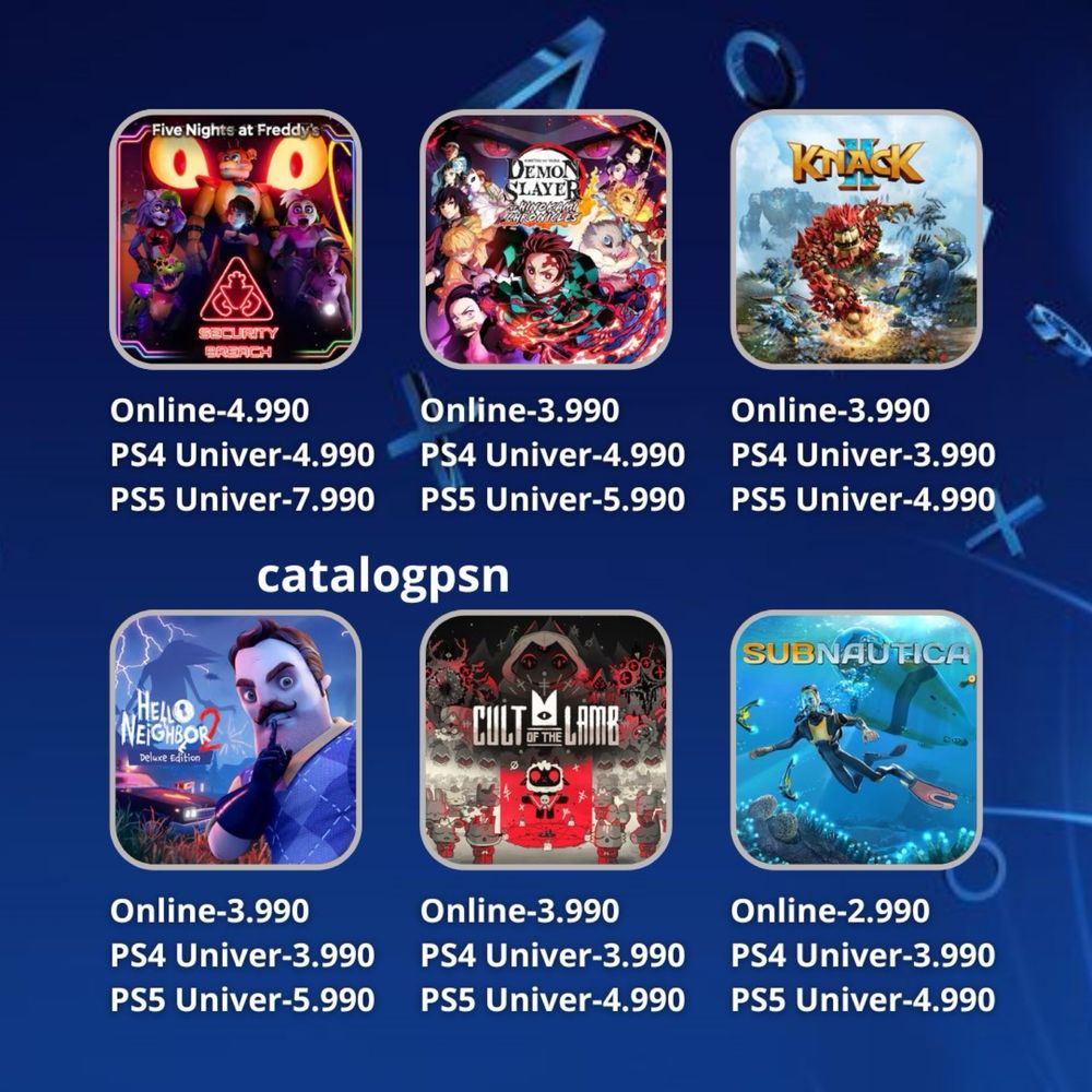 Установка игр на пс4|пс5 , запись игр на PS4|PS5