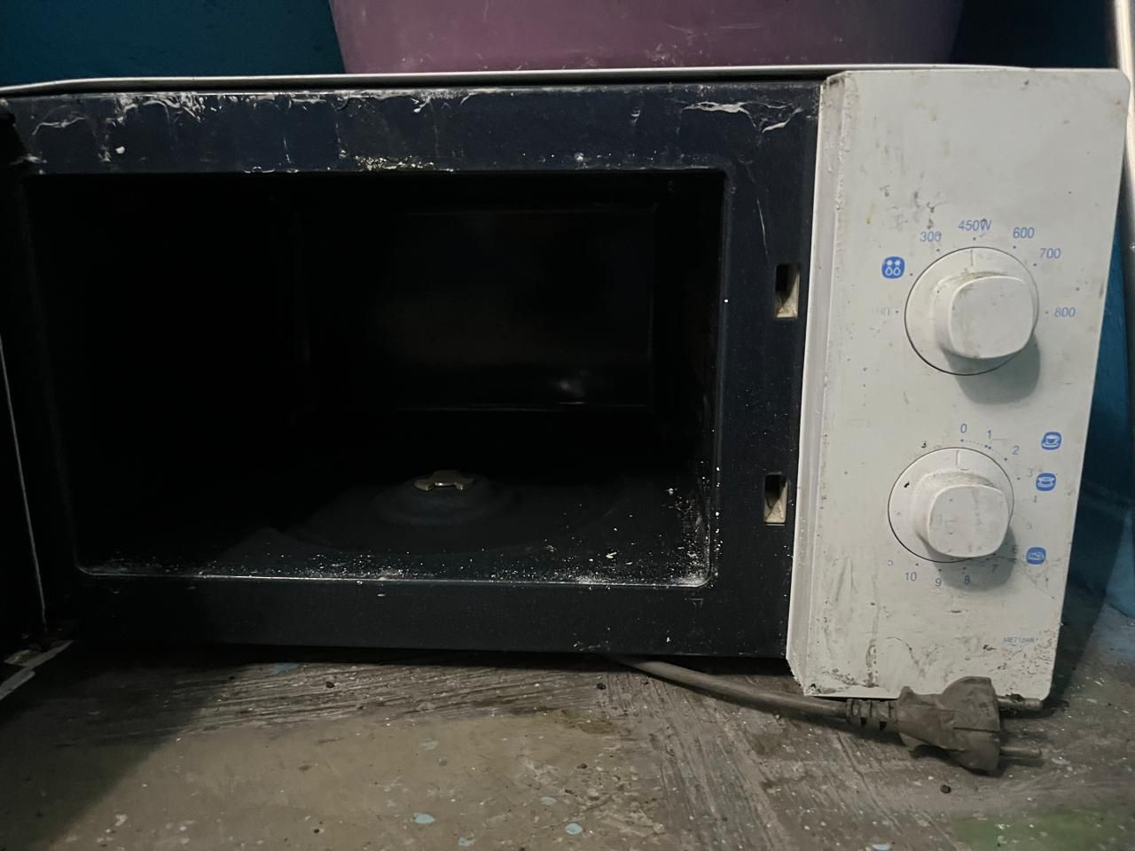 Микроволновка не в рабочем состоянии
