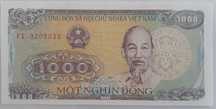 Купюра  Вьетнама  1000