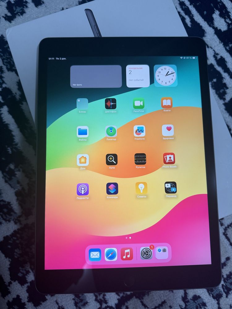iPad 10.2 дюйма + Sim 4G, АКБ 99% Айпад с Симкой LTE
