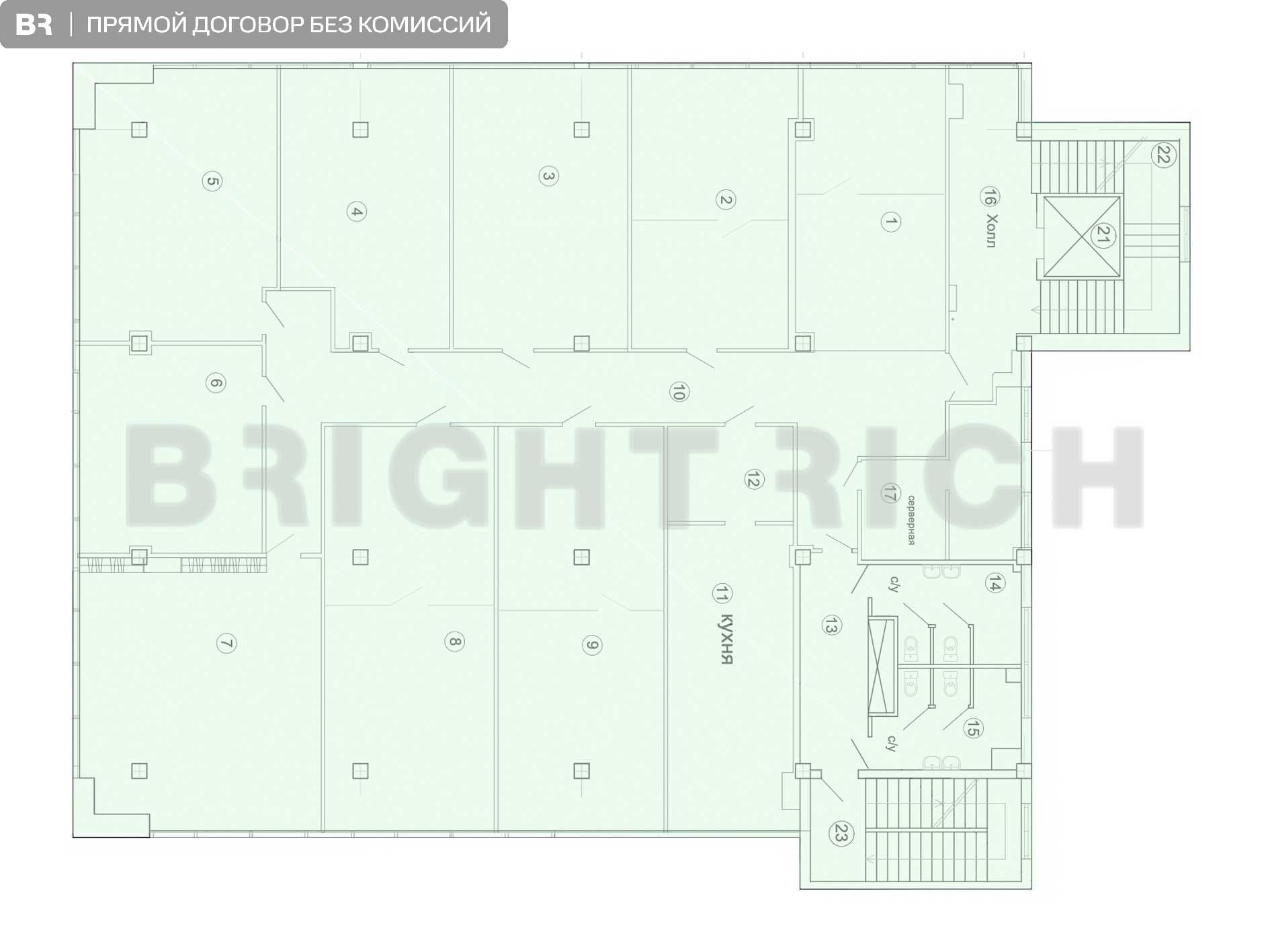Аренда офиса 555 м² в Koktem Square