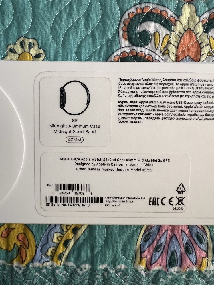 Продаю Apple Watch SE Gen.2 40 mm