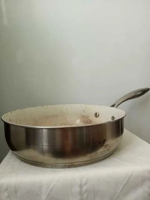 ОТДАМ ДАРОМ сковородку стальную, глубокую 7×26см, BEGHOFF,Германия бу