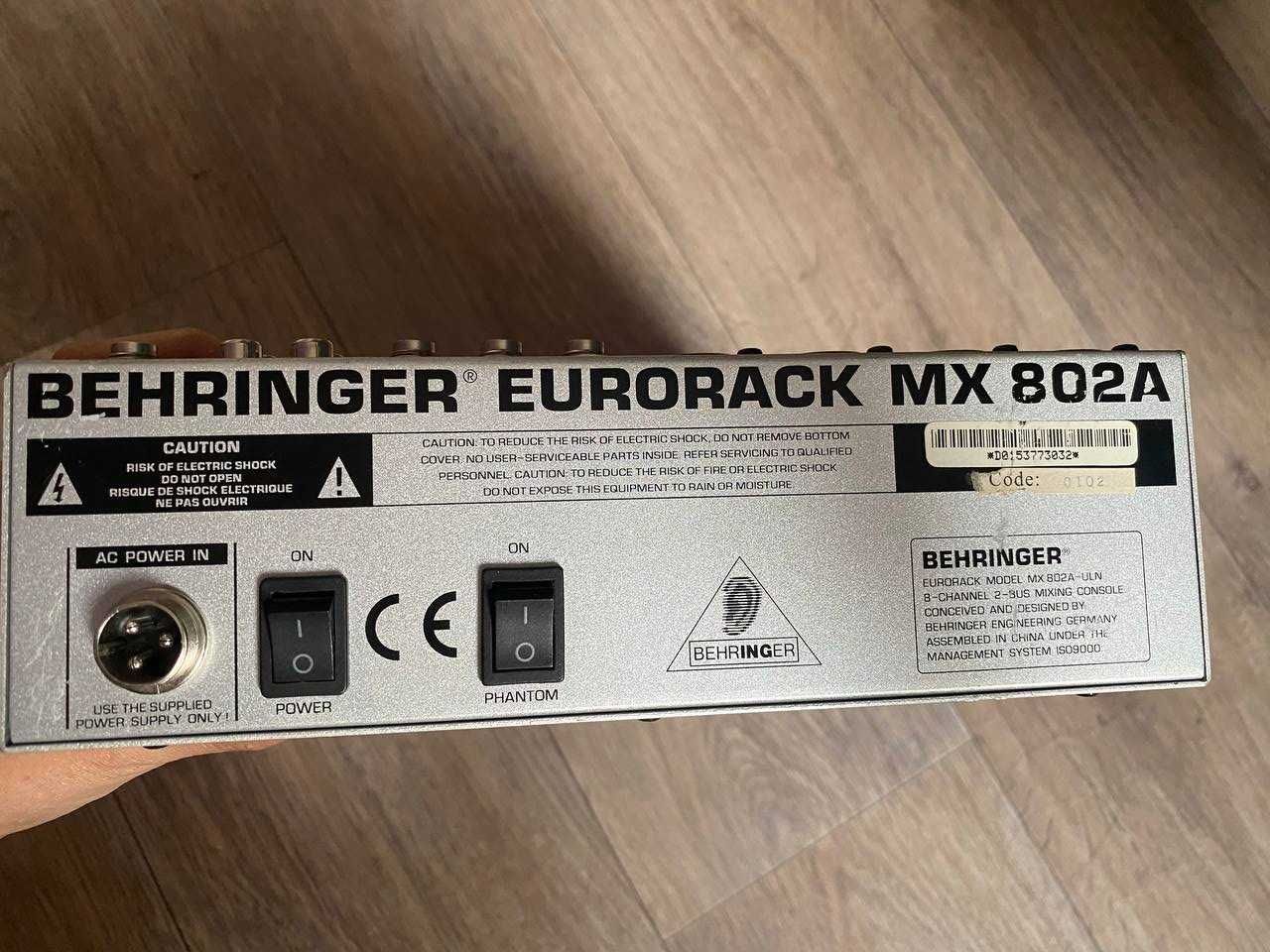 Микшерный пульт Behringer Eurorack MX 802A