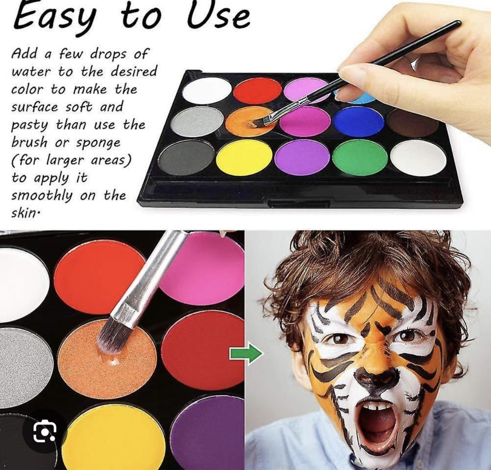 Аквагрим Face Paints, краски для лица, аквагрим для детей
