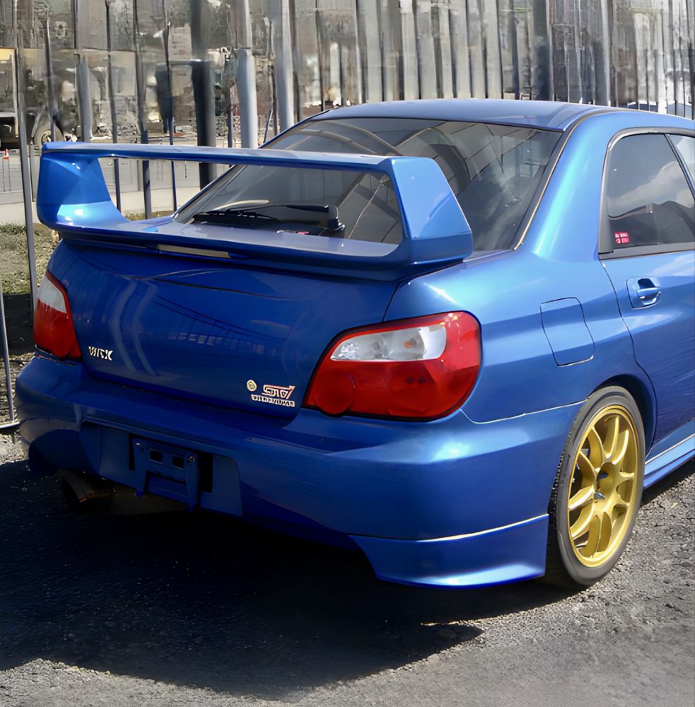 Клыки на задний бампер Subaru Impreza GDB Конь/Лиса