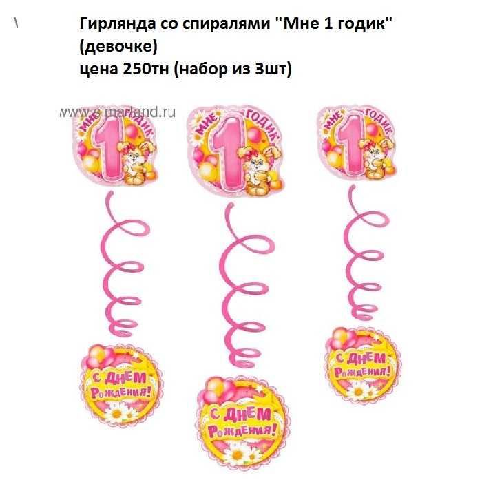 Гирлянда с Днем рождения