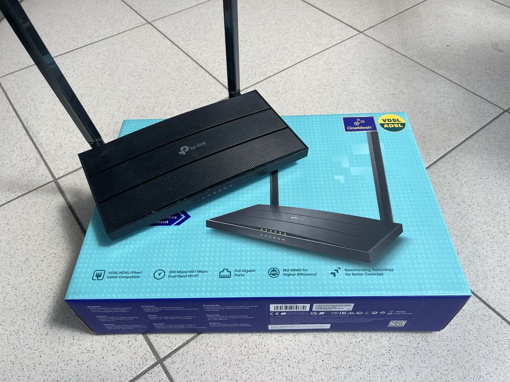 Роутер tp-link AC1200 Wirelles MU-MIMO VDSL/ADSL