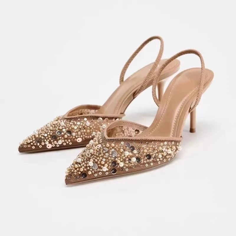 Zara туфли мюли бежевые