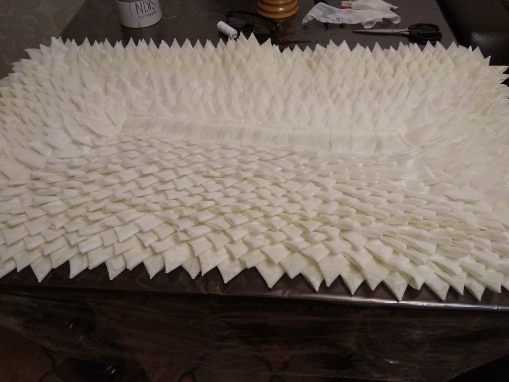 Коврик из лоскутков эксклюзив. Ручная работа