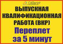 Переплет Выпускная квалификационная работа для российских ВУЗов.