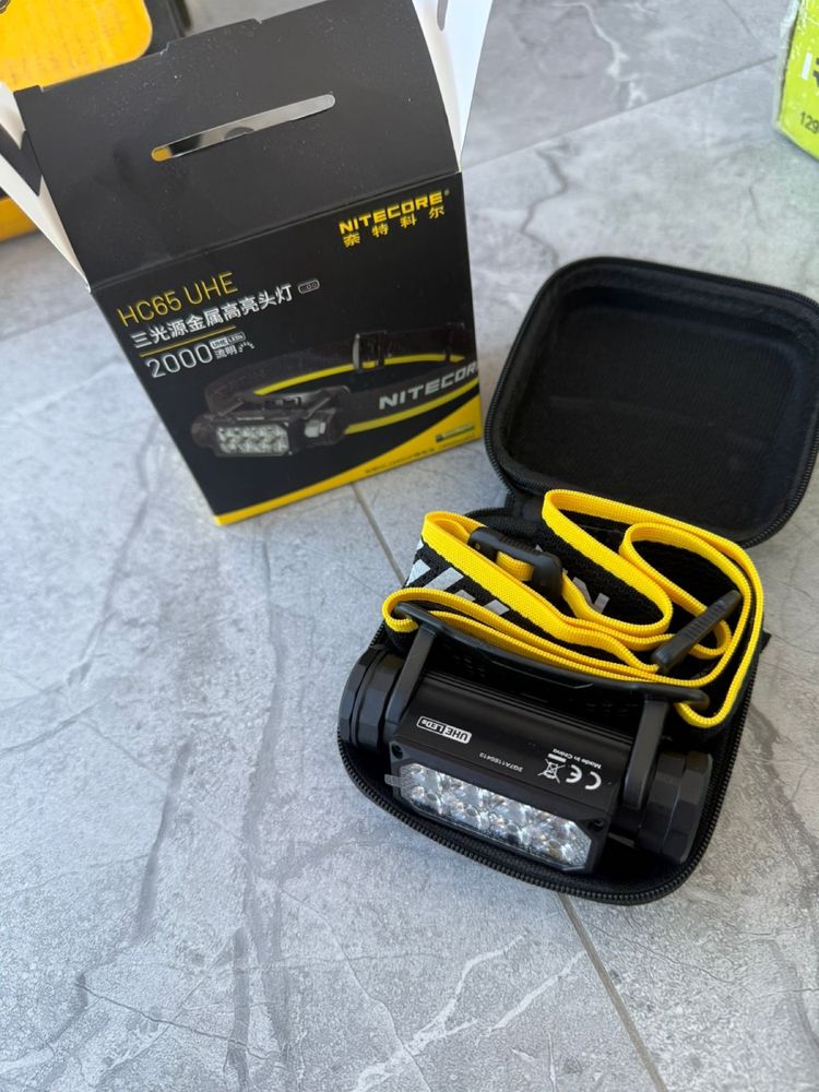 Фонарь Nitecore HC65 UHE налобный черный