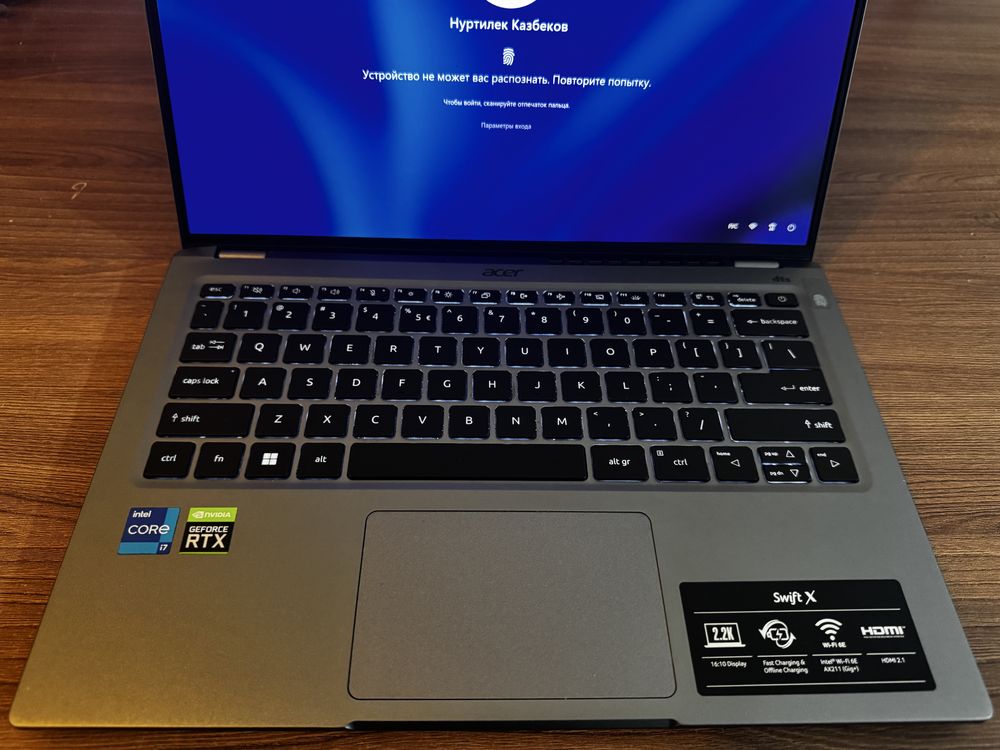 Acer Swift X 14” (SFX14-52G)