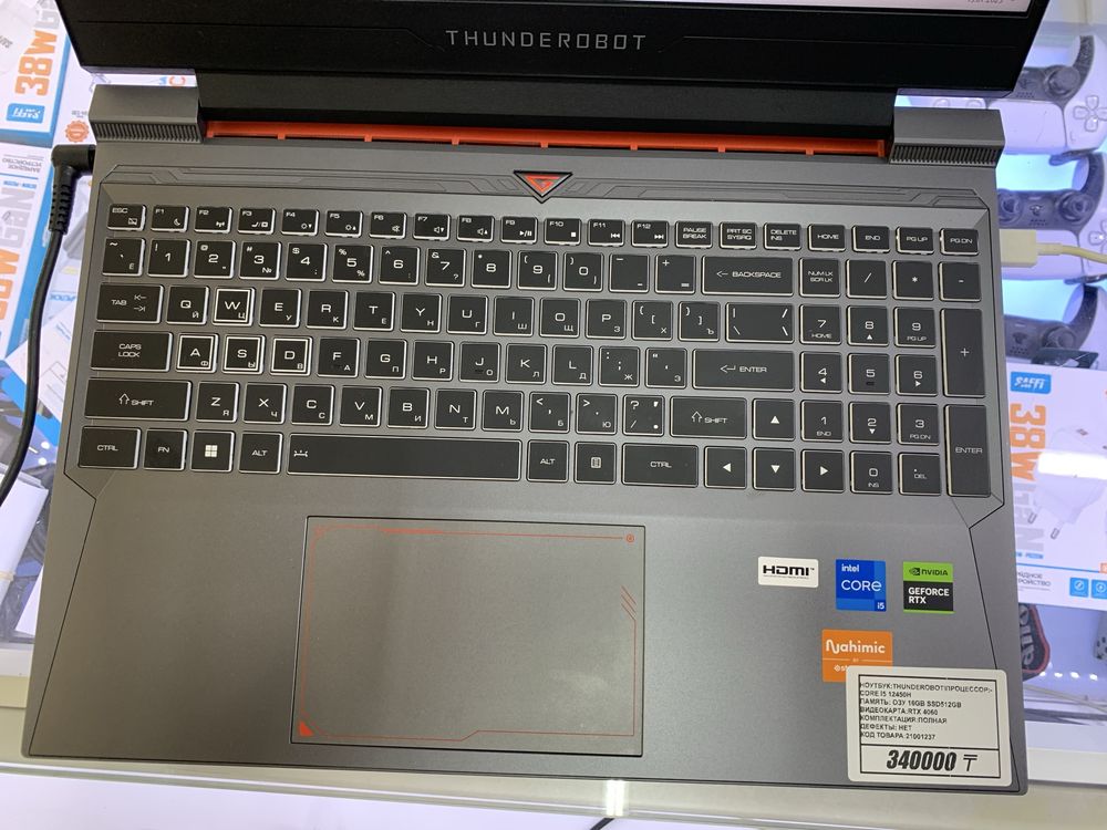 Thunderobot core i5 16/512gb rtx 4060  магазин реал ауэзова 32