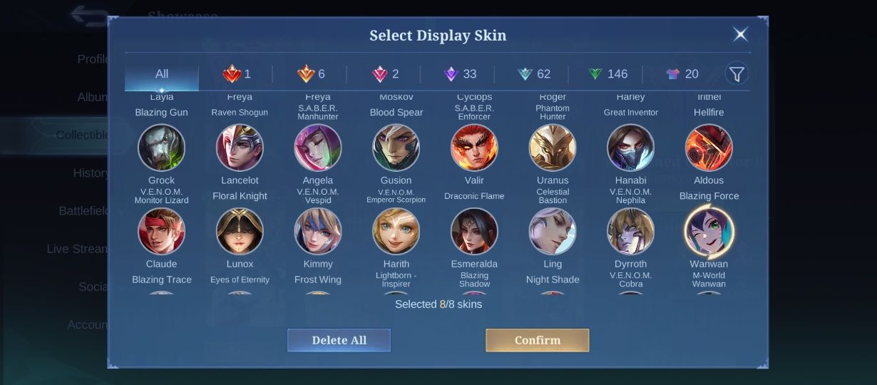 Mobile legends Account