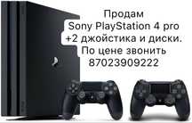Продам Sony PlayStation 4 pro + 2 джостики и диск