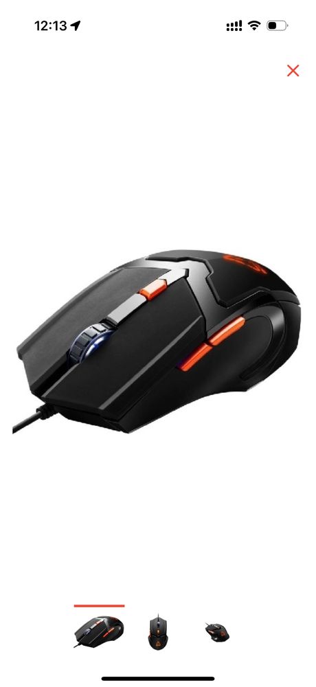 Мышь Canyon CND-SGM01RGB черный