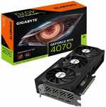Новые Видеокарты GIGABYTE RTX 4070 WINDFORCE 3OC  12 ГБ