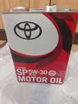 Масло моторное, Синтетических, 4л,  Toyota 5W-30