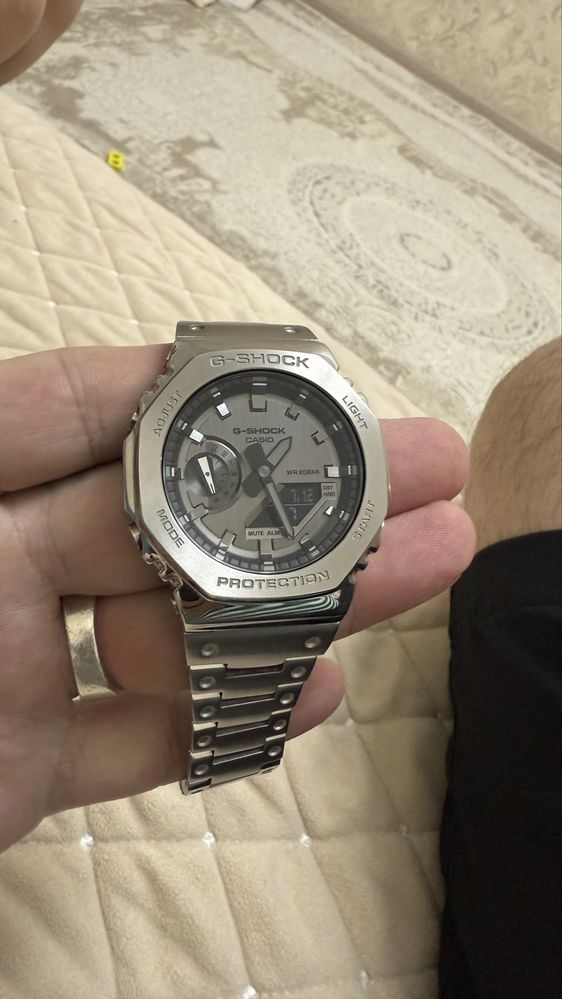 Casio G shok gm 2100 -1A сталь новые