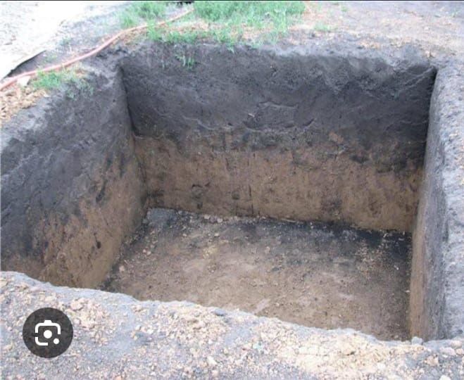 Капаем септик траншея ( қышқалау)