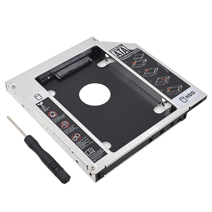 Optibay Caddy SSD/HDD. Адаптер для жесткого диска вместо DVD привода