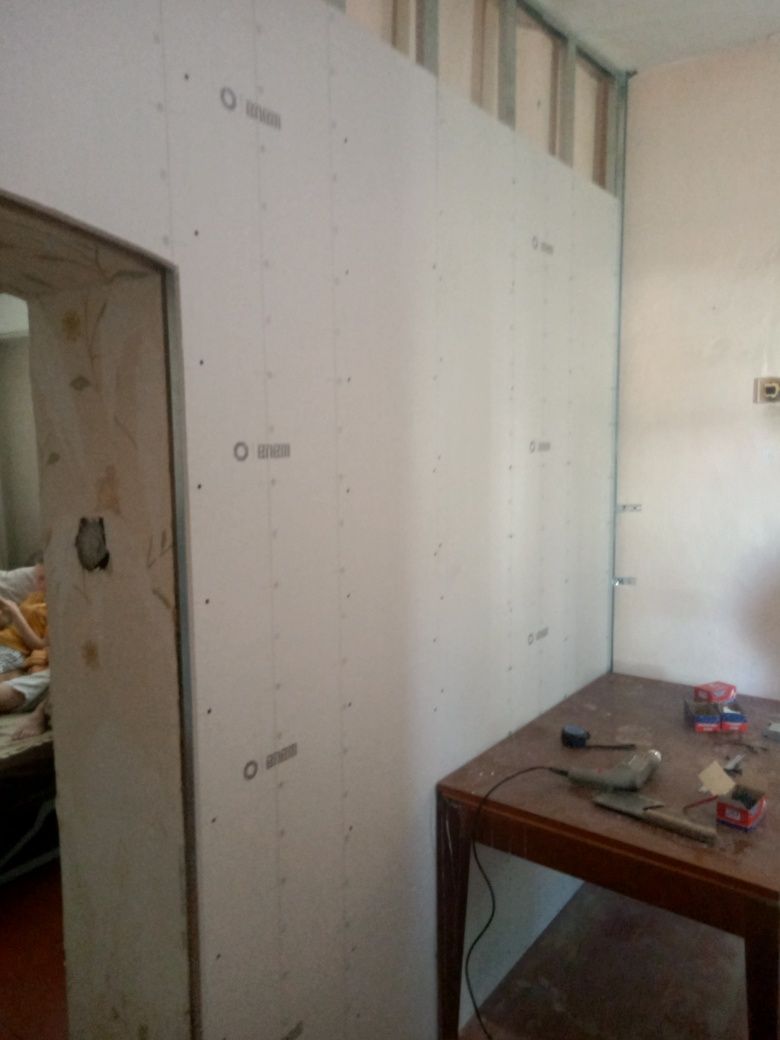 Гипсокартон стеновой монтаж от 2500 и выше