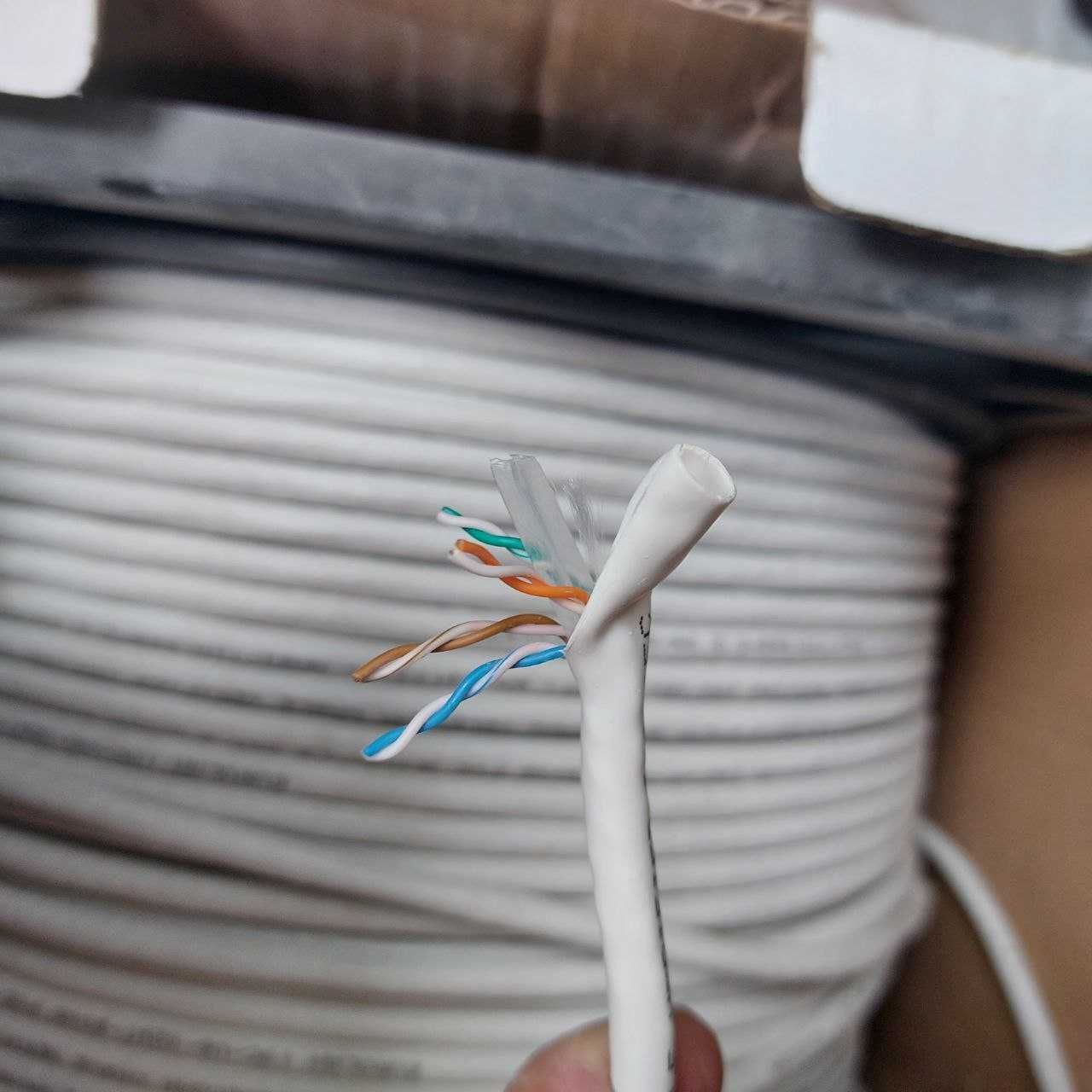 Кабель UTP cat 6U. Производитель Eurolan - одна новая коробка 305 м
