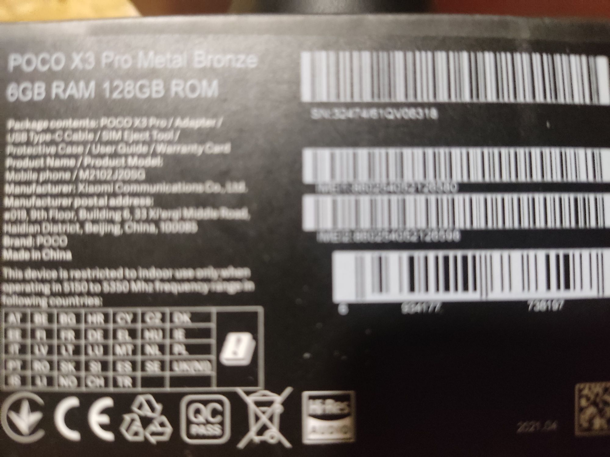 Продам POCO X 3PRO 6/128