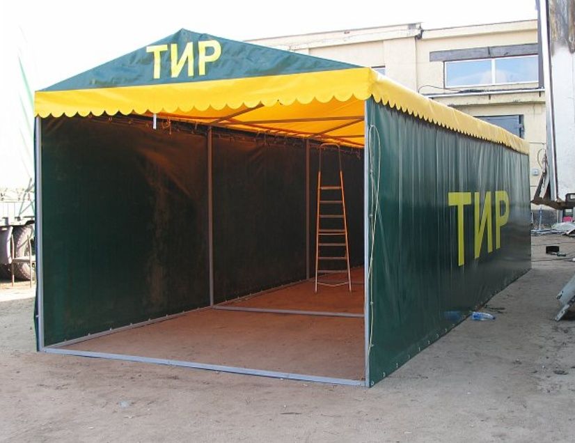 Металлокаркас, конструкция, торговая палатка