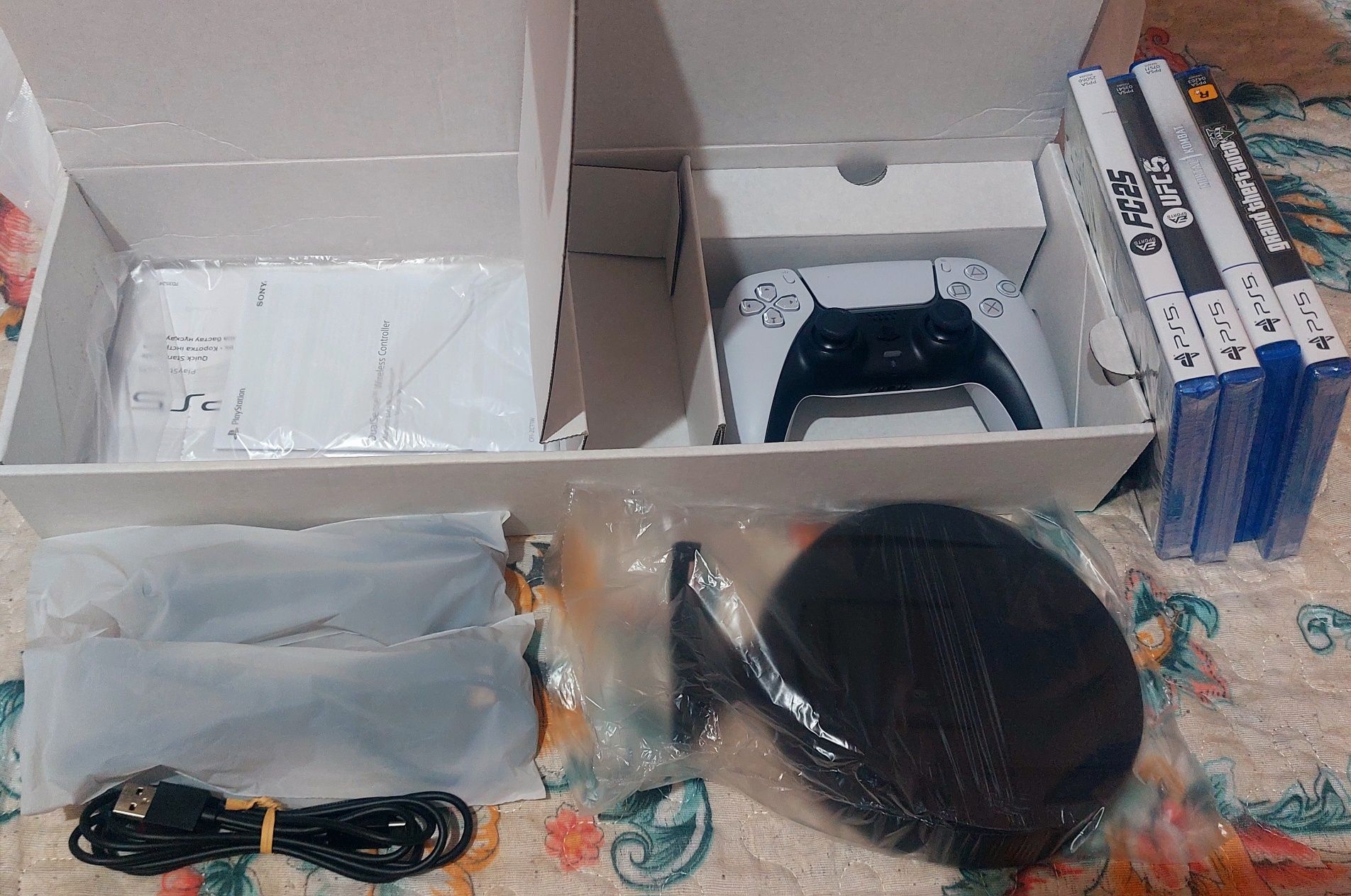 Ps5 2 джостик+ 4 топ Диск!
