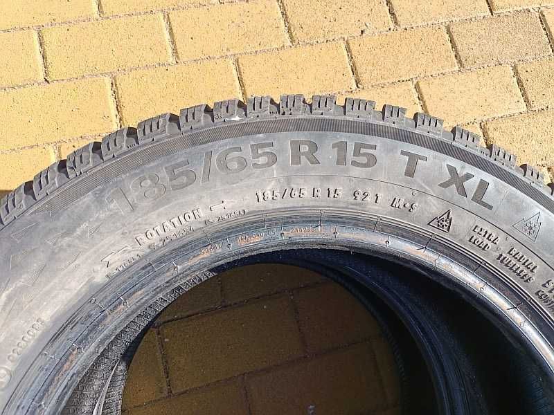 Шины 185/65 R15 - "Continental IceContact 3" (Германия), шипованные.