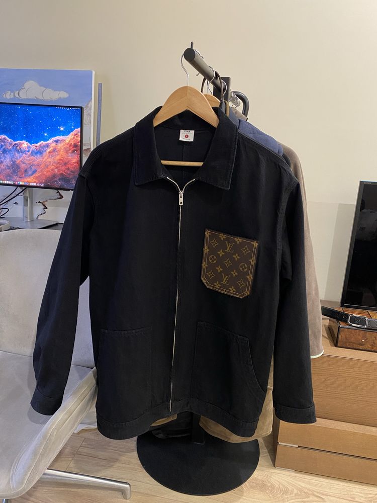 EDWIN джинсовая куртка custom Louis Vuitton / размер L / made in Japan