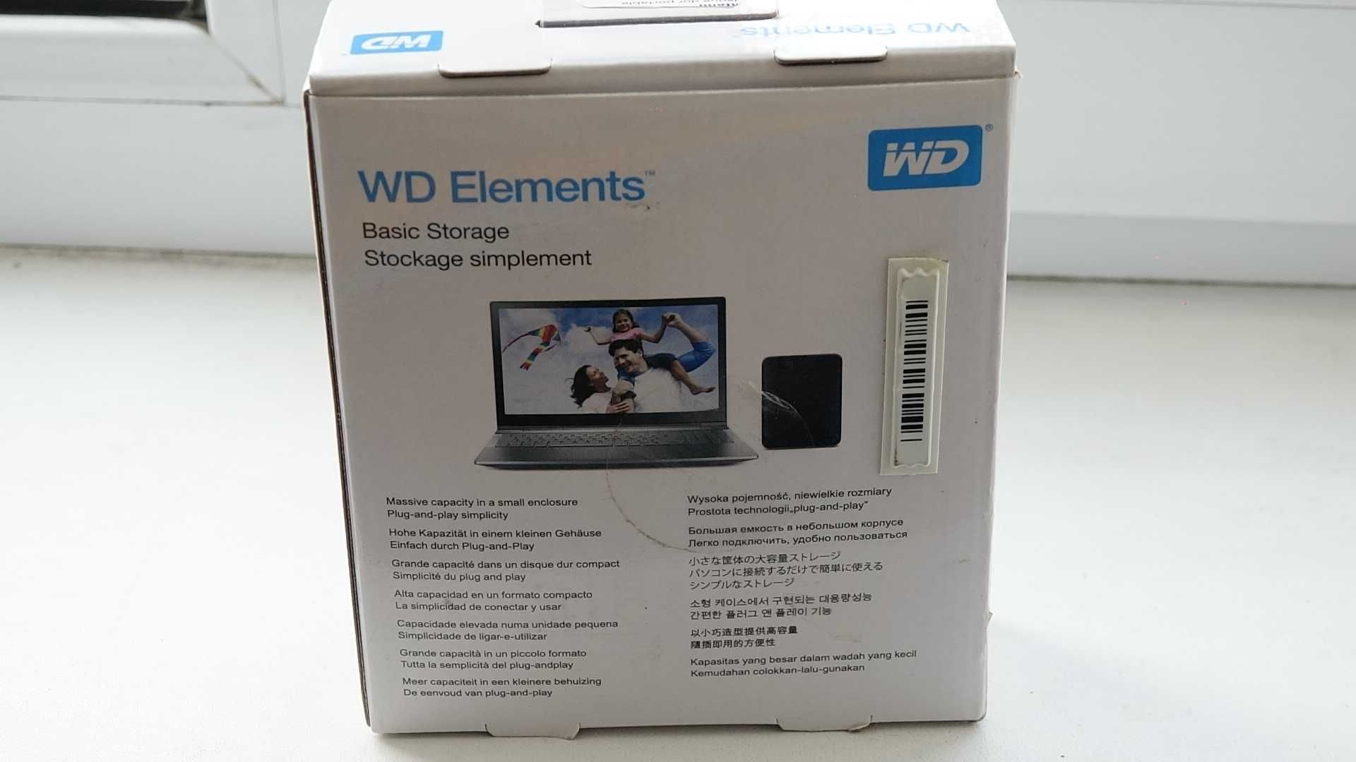 новый Внешний HDD 1000Gb 2.5", WD Elements (WDBU6Y0020BBK-WESN)