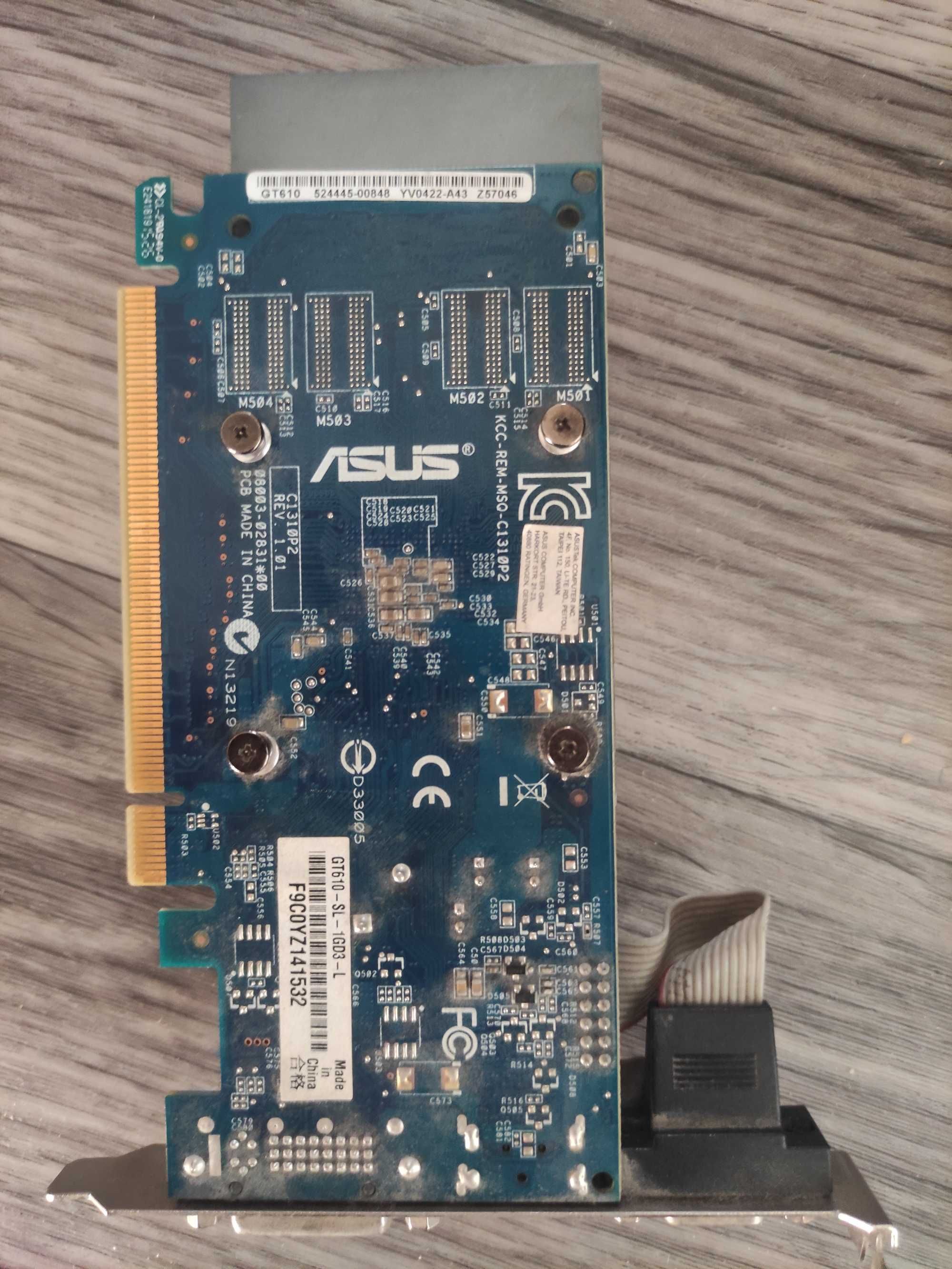 Видеокарта ASUS GT 610 с пассивным охлаждением