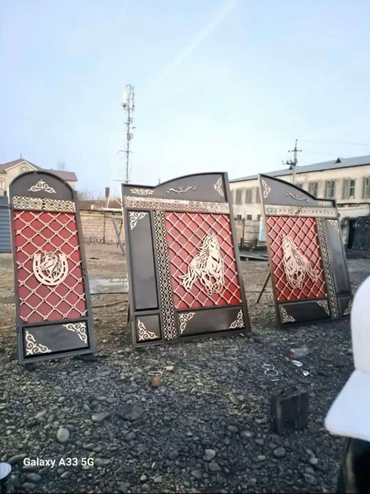Ворота Шымкент Қақпа Дарбаза Доставка Установка бар